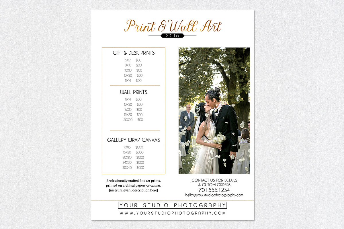 Price list | Minimalistic, a Card Template by Sleeklens (Photo 6 of 7)