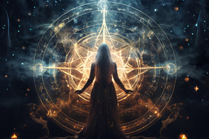 Mystic art inspired by astrology, an Arts & Entertainment Photo by Fascinadora