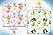 Mermaids and Under sea animals, an Animal Illustration by Watercolor Nastasia Art (Thumbnail 12 of 19)