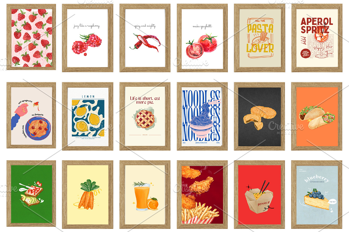 Kitchen WallArt Bundle,Kitchen print, a Wallpaper Photo by Chipshpow Graphics (Photo 3 of 10)