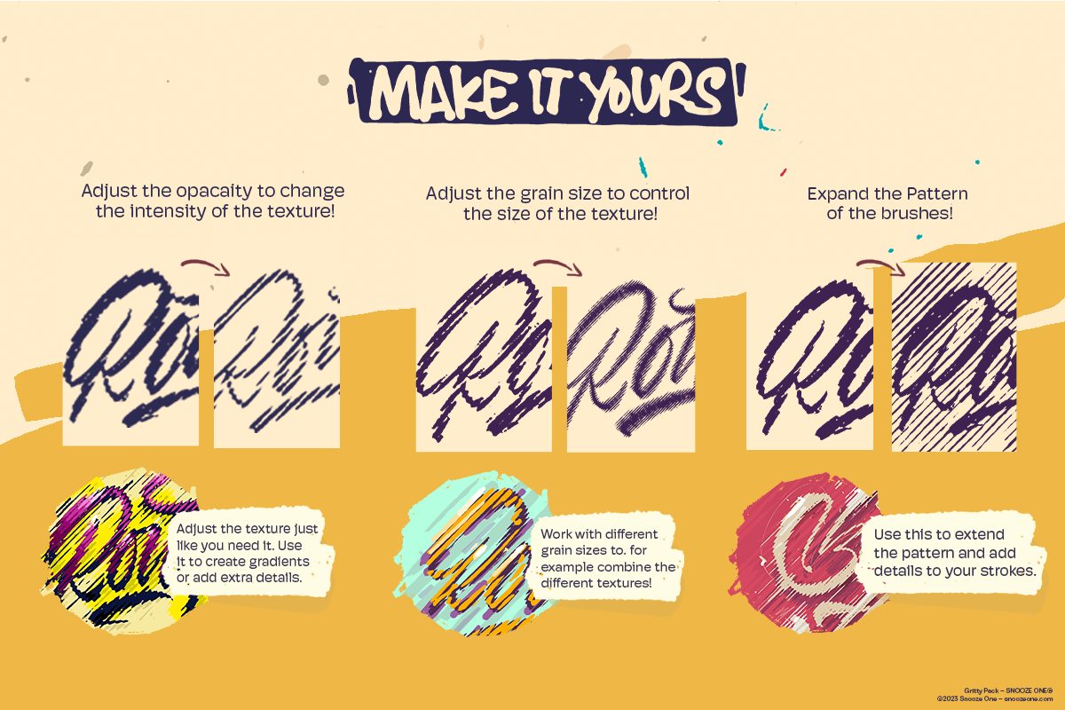 Gritty Pack Grungy Procreate Brushes, a Brush Add-On by Snooze one (Photo 2 of 12)