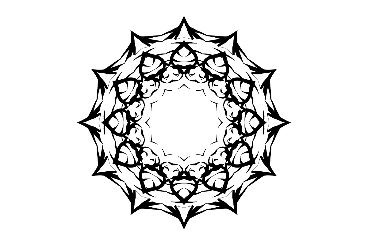 Artistic Mandala Vector Collection, a Decorative Illustration by NJ Himel (Photo 31 of 101)