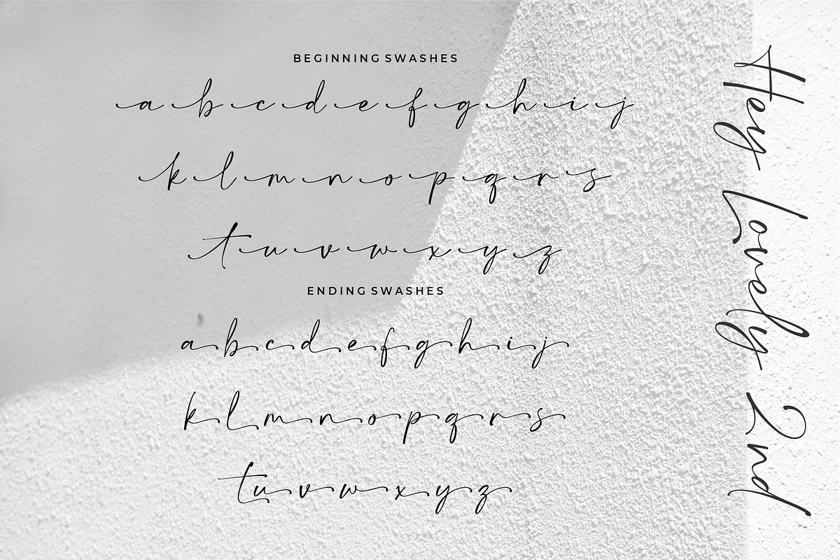 Hey Lovely - Chic Calligraphy, a Script Font by 50Fox (Photo 17 of 17)