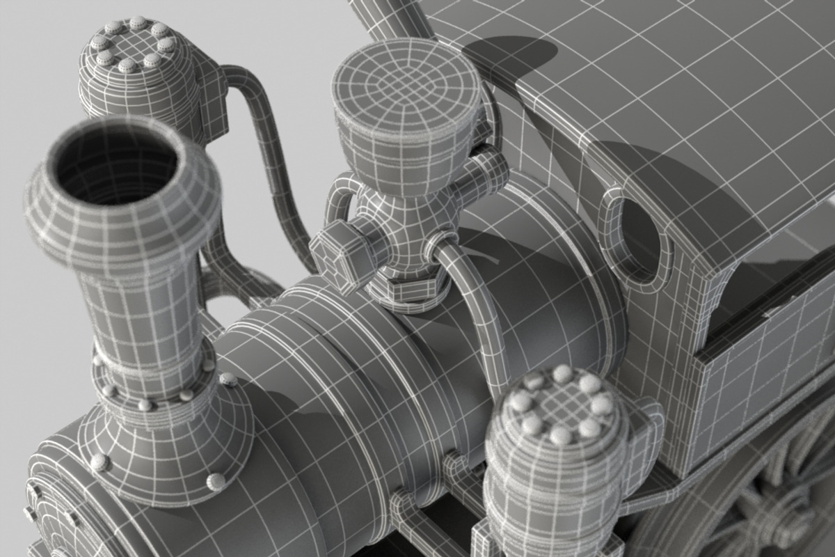 Toy train, a Cars & Vehicle 3D Model by happy brush (Photo 4 of 5)