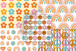 Groovy Retro Digital Paper