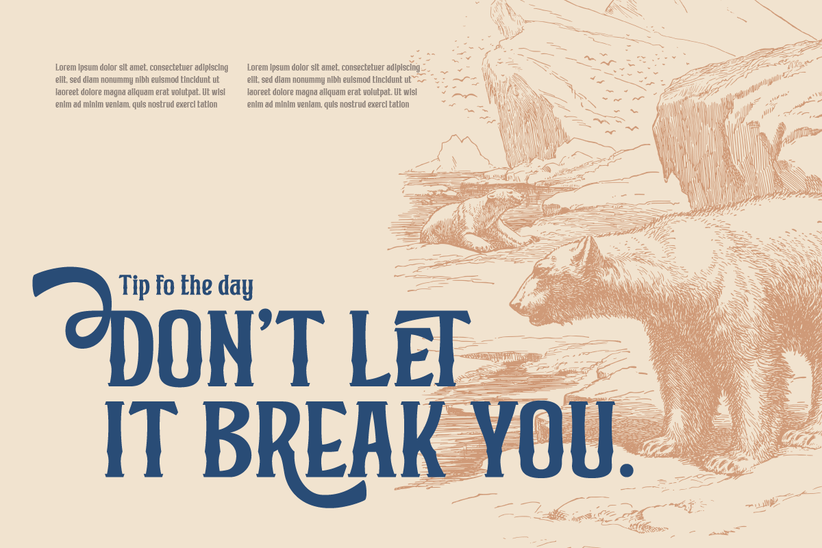 Mibundi | Retro Condensed Font, a Serif Font by twinstd (Photo 5 of 13)