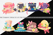 Easter Bonnet Clipart, a Graphic by Artnoy (Thumbnail 2 of 5)