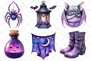 Happy Halloween Clipart PNG, an Illustration by Dream Creation (Thumbnail 5 of 6)