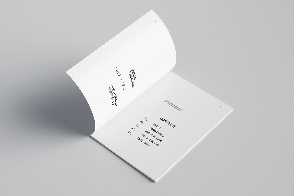 Photography Portfolio Template, a Brochure Template by Meenom Templates (Photo 3 of 16)