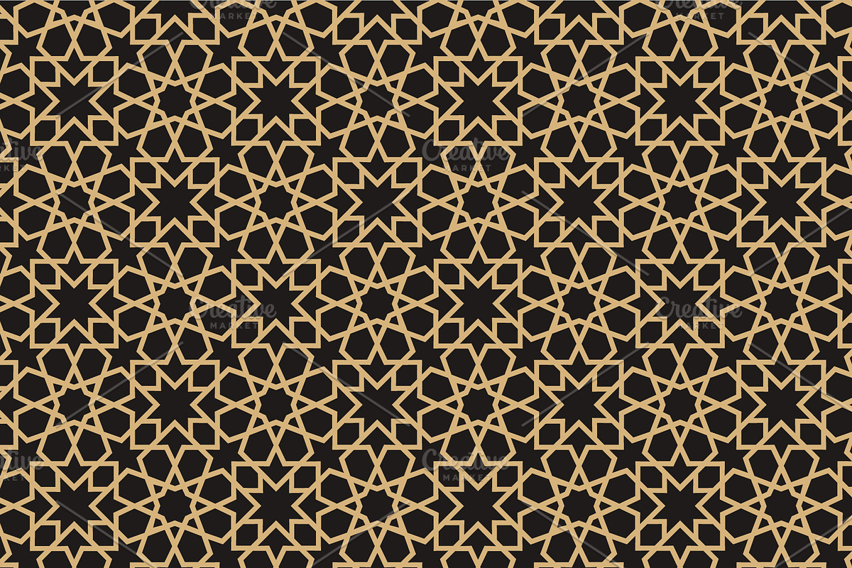 7 Moroccan Islamic Patterns, a Pattern Graphic by Soufone (Photo 8 of 8)