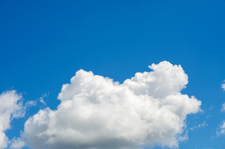 Blue sky with white clouds containing sky, blue, and cloud