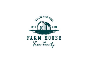 Classic Vintage Farm House Logo, a Branding & Logo Template by AlvinStd