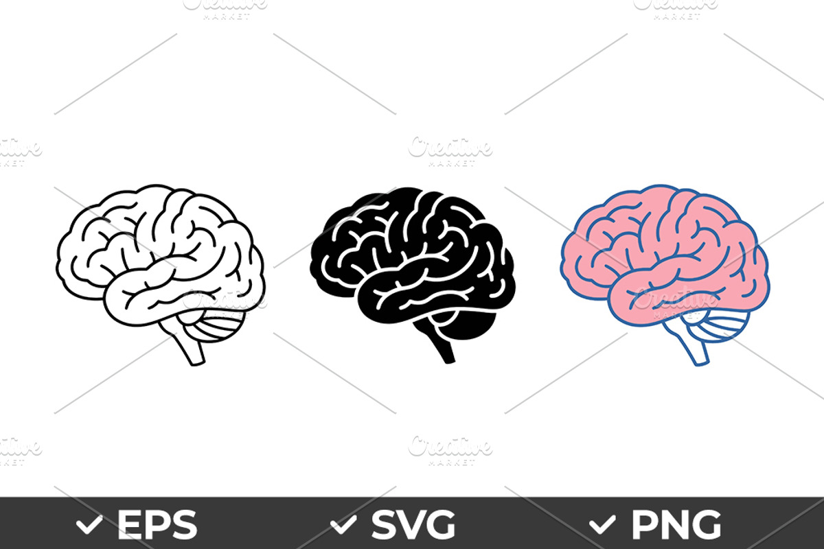 Human Brain Vector Icon Set, an Object Graphic by Artonix (Photo 1 of 3)