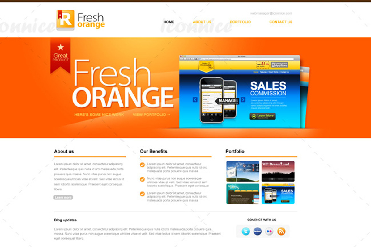 Flesh orange, an App Template by iconnice