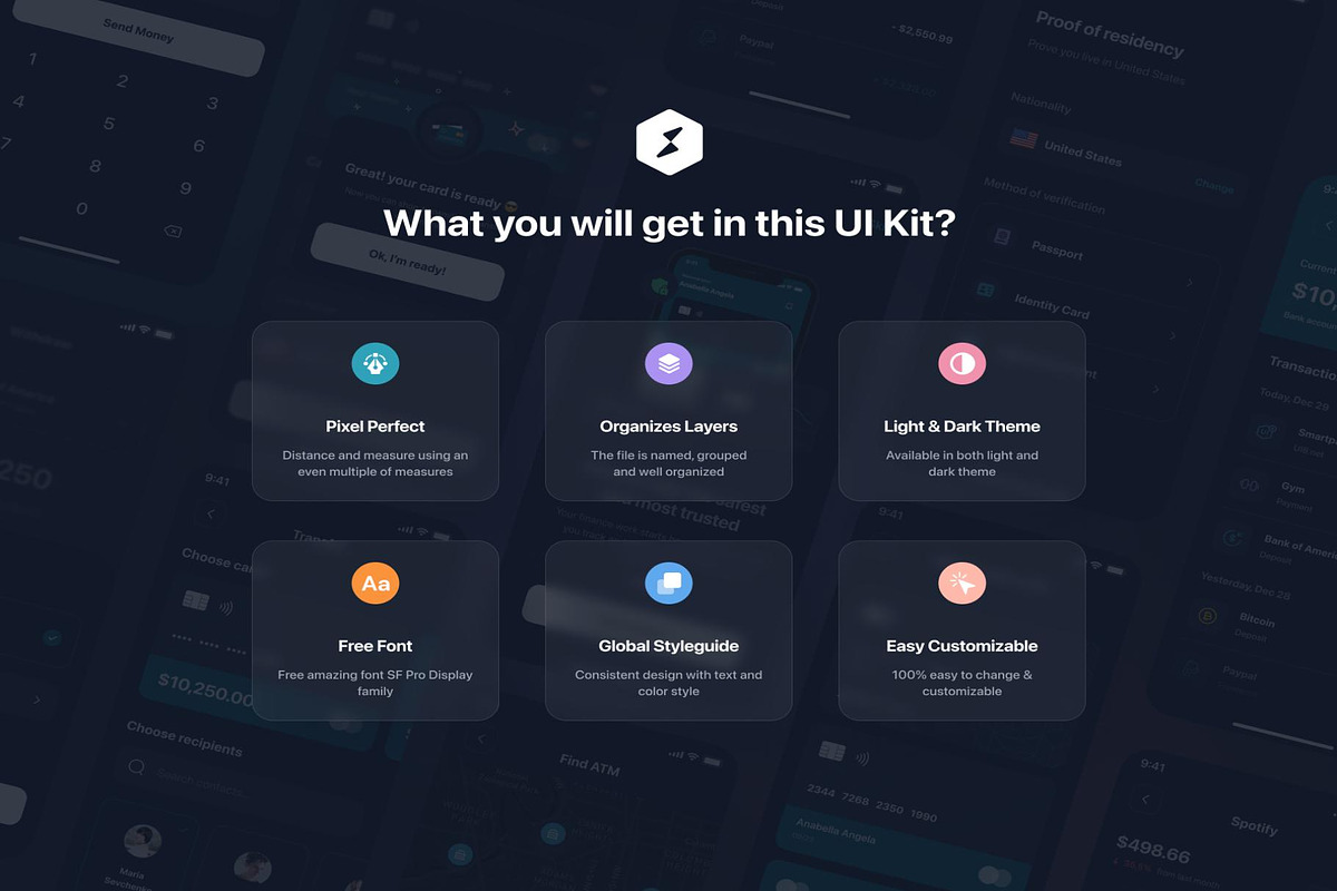 Smartpay - Fintech App iOS UI Kit, an UI Kit Template by Creative Perspective (Photo 4 of 6)