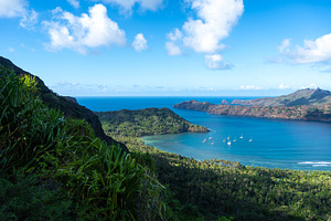 Anaho Bay and beach in Nuku Hiva, French Polynesia, Marquesas Is, a Nature Photo by GoodGoods