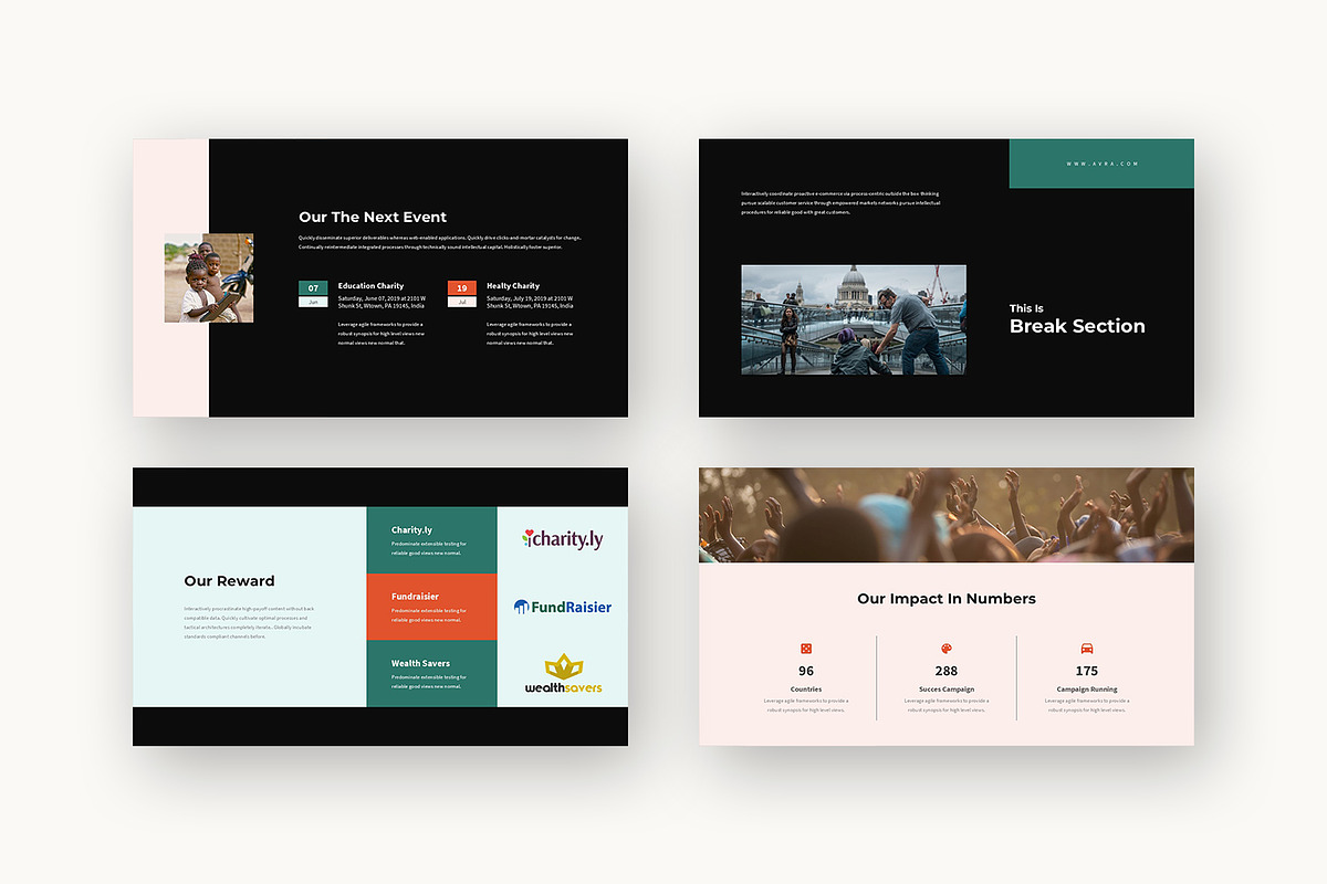 Avra : Fundraising Keynote, a Presentation Template by Punkl Camp (Photo 10 of 16)