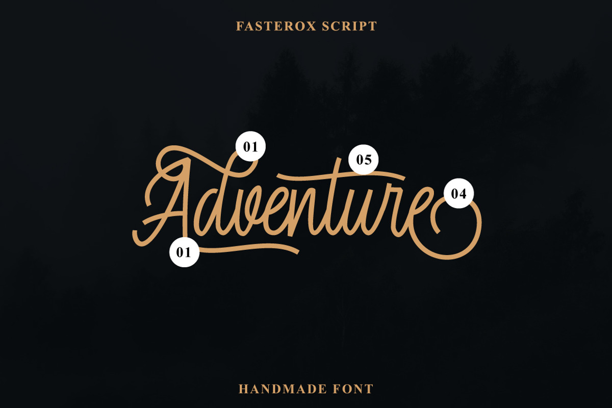 Fasterox Script, a Script Font by Amarlettering (Photo 6 of 8)