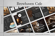 Brewhaven | Coffee Social Media Kit, a Social Media Template by prajapixels (Thumbnail 3 of 6)