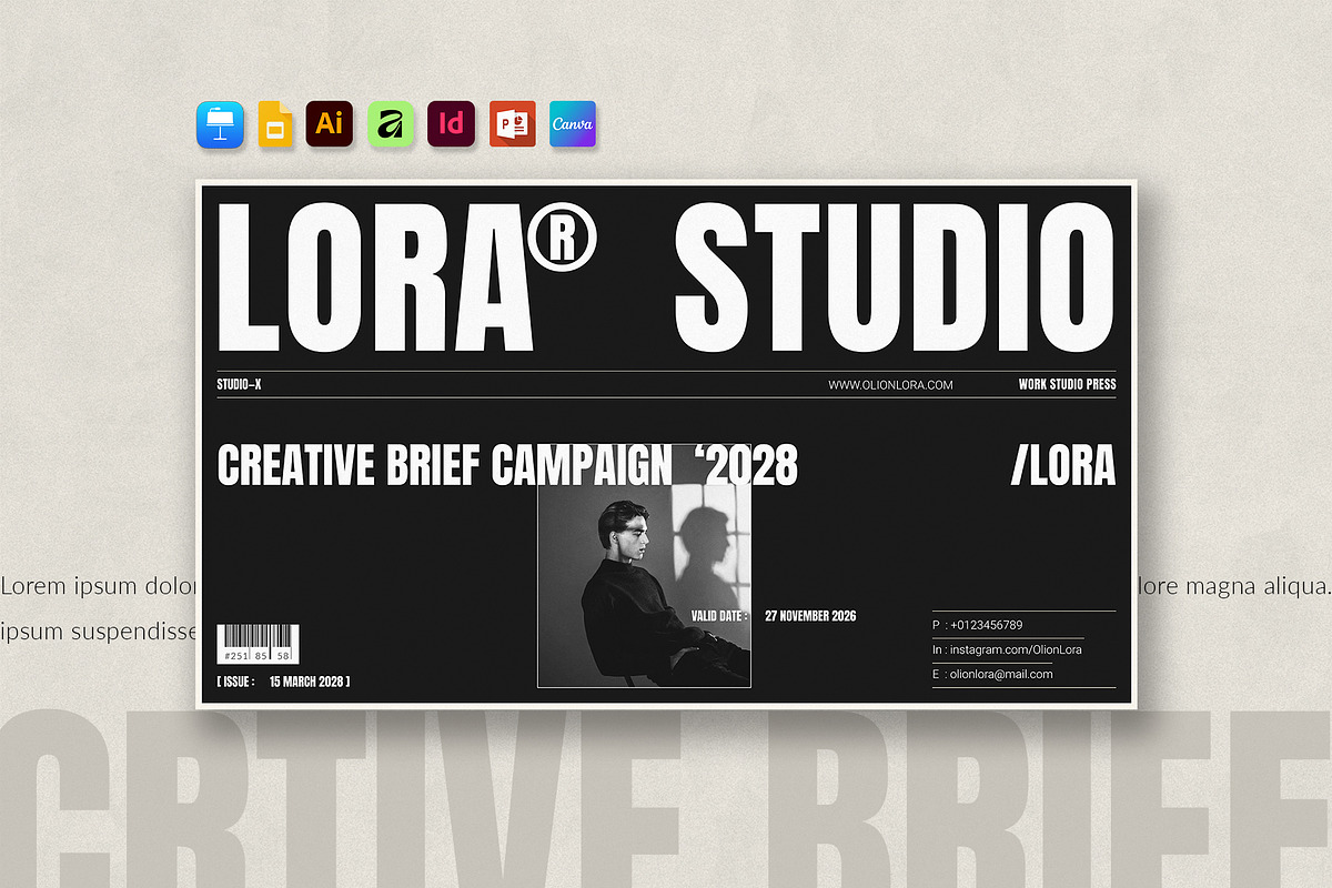 Creative Brief Campaign Presentation, a Presentation Template by Olion Lora (Photo 2 of 11)