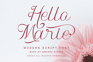 Hello Marie - Modern Calligraphy, a Script Font by Qweera Studio