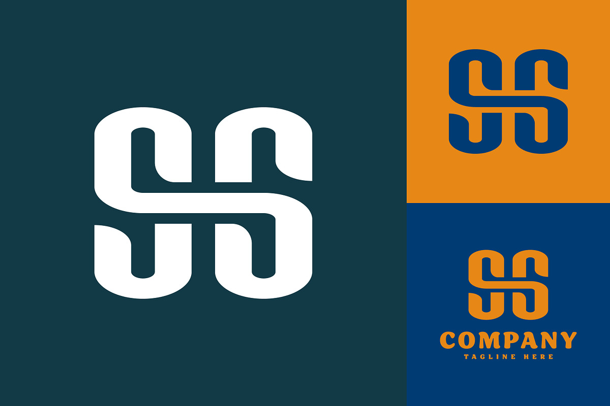 Letter SS Ambigram Logo Design, a Branding & Logo Template by Saba Vector (Photo 1 of 3)