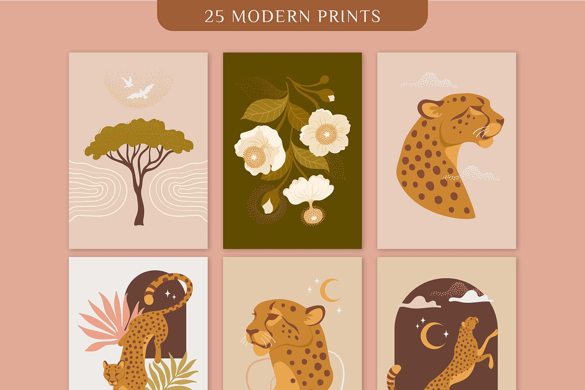 Land Of Cheetah graphic collection, an Illustration by 12pm-am (Photo 2 of 12)