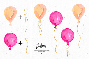 Watercolor Balloons