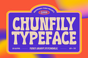 Chunfily, a Sans Serif Font by graphicook (Thumbnail 1 of 10)