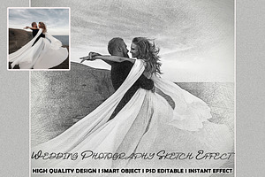 Wedding Photography Sketch Effect, an Action Add-On by 3d_model_tifotizi