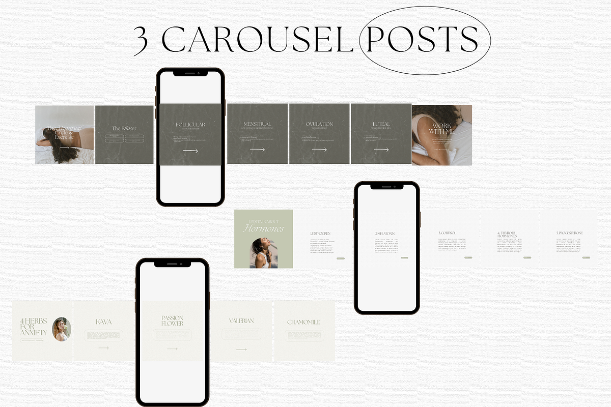 Wellness Instagram Template Bundle, a Social Media Template by digitaldispositions (Photo 7 of 9)