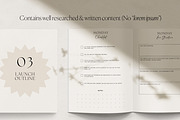 Course Launch Planner Canva Template, a Presentation Template by HelloKarla (Thumbnail 2 of 6)
