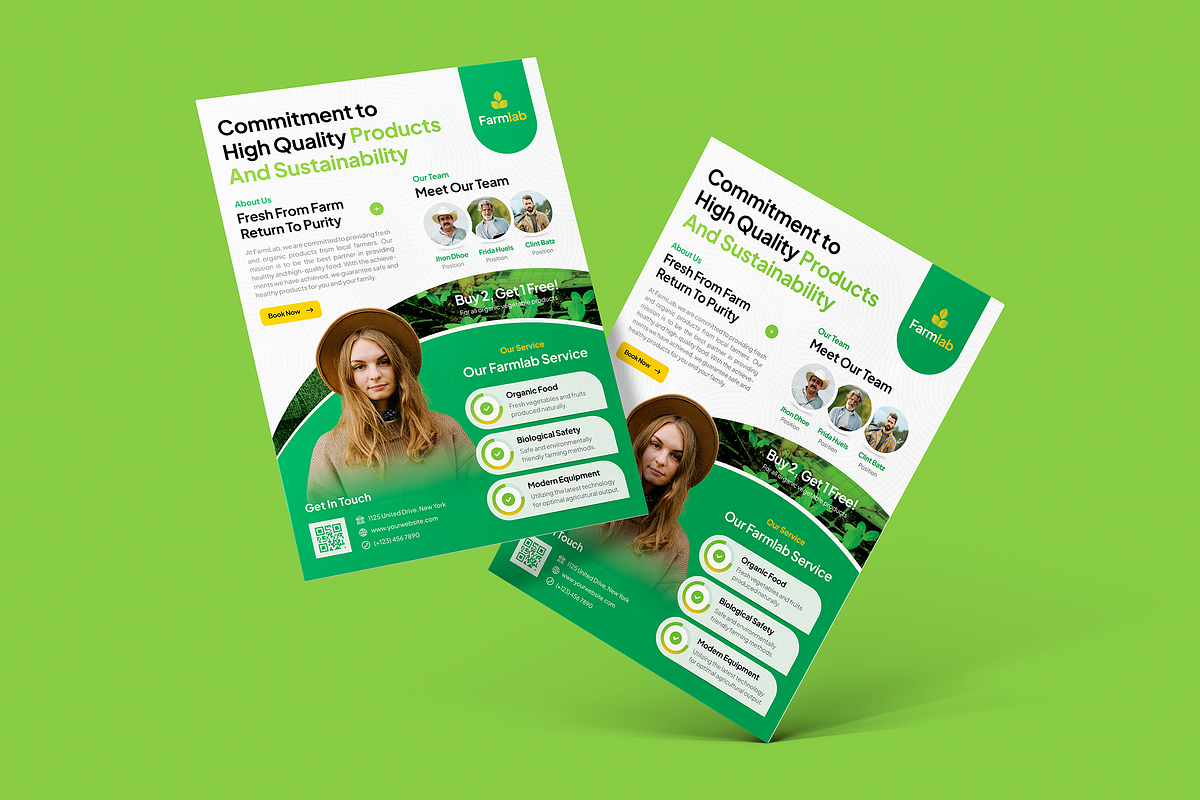 Agriculture Flyer Template, a Flyer Template by YossyOneStd