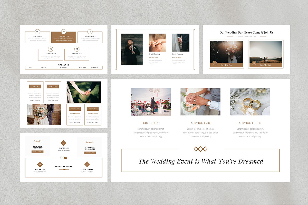 Marianne - Wedding Keynote Template, a Presentation Template by FBSCreative (Photo 2 of 5)