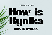 Now is Byolka, a Slab Serif Font by Wow Magic (Thumbnail 1 of 3)