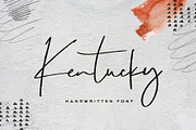 Kentucky Font, a Script Font by Flycatcher Design (Thumbnail 1 of 8)