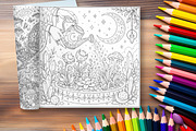 Alien Botanical Garden Coloring Page, a Brochure Template by LA Design (Thumbnail 10 of 10)