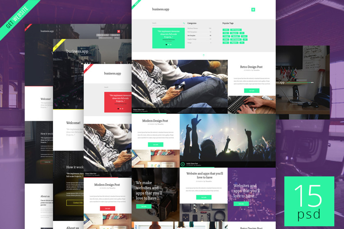 Business.app - PSD Template, an App Template by irina.mosiyuk (Photo 4 of 4)