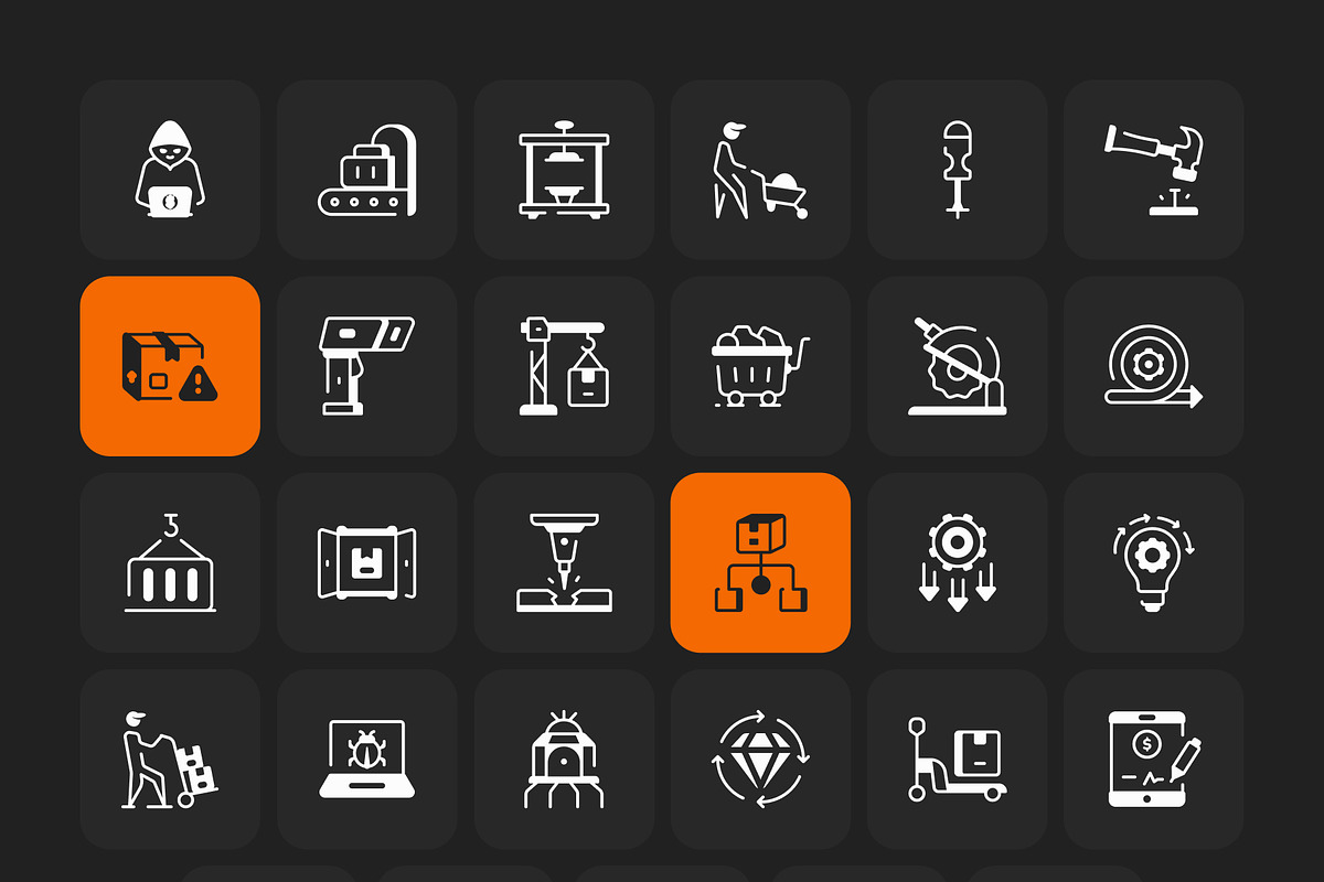 300 Modern Industry Icons, a Solid Icon by Creative Stall (Photo 10 of 10)