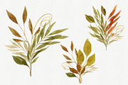 Watercolor Autumn Leaves Bundle, an Illustration by Helga Wigandt (Thumbnail 14 of 18)