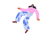 People flying in free poses set, a Person Illustration by Good Studio (Thumbnail 8 of 8)