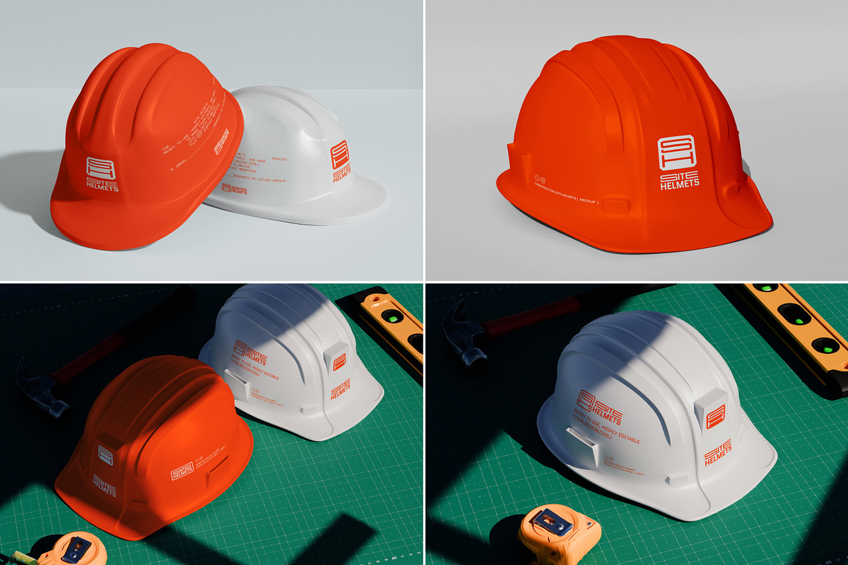20+ Safety Helmet Mockups Bundle, a Mockup by Vitora Mockup (Photo 8 of 14)