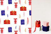 Vivid Christmas Cliparts & Patterns, a Seasonal Illustration by OkPen (Thumbnail 7 of 13)