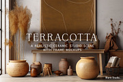 Terracotta - Poster Mockup Scenes., a Household Mockup by Blank Studio (Thumbnail 1 of 3)