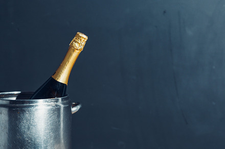 Bottle of champagne featuring 2019, 2020, and alcohol