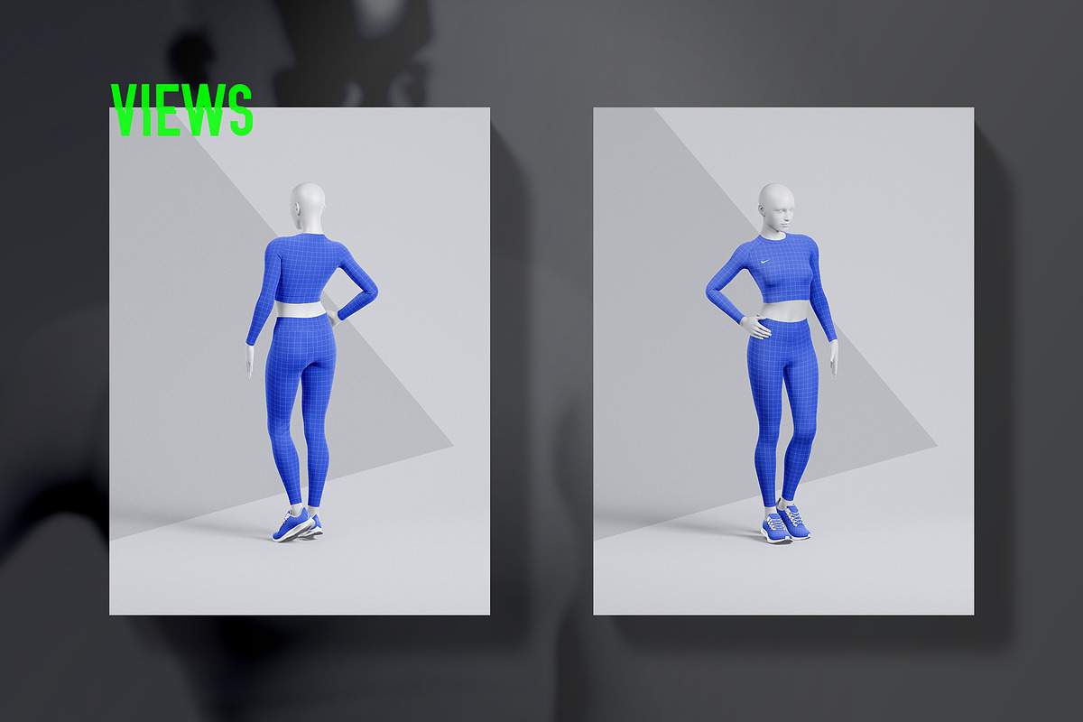 Women's Activewear Mockup Set, a Shirt Mockup by OllStore (Photo 4 of 17)
