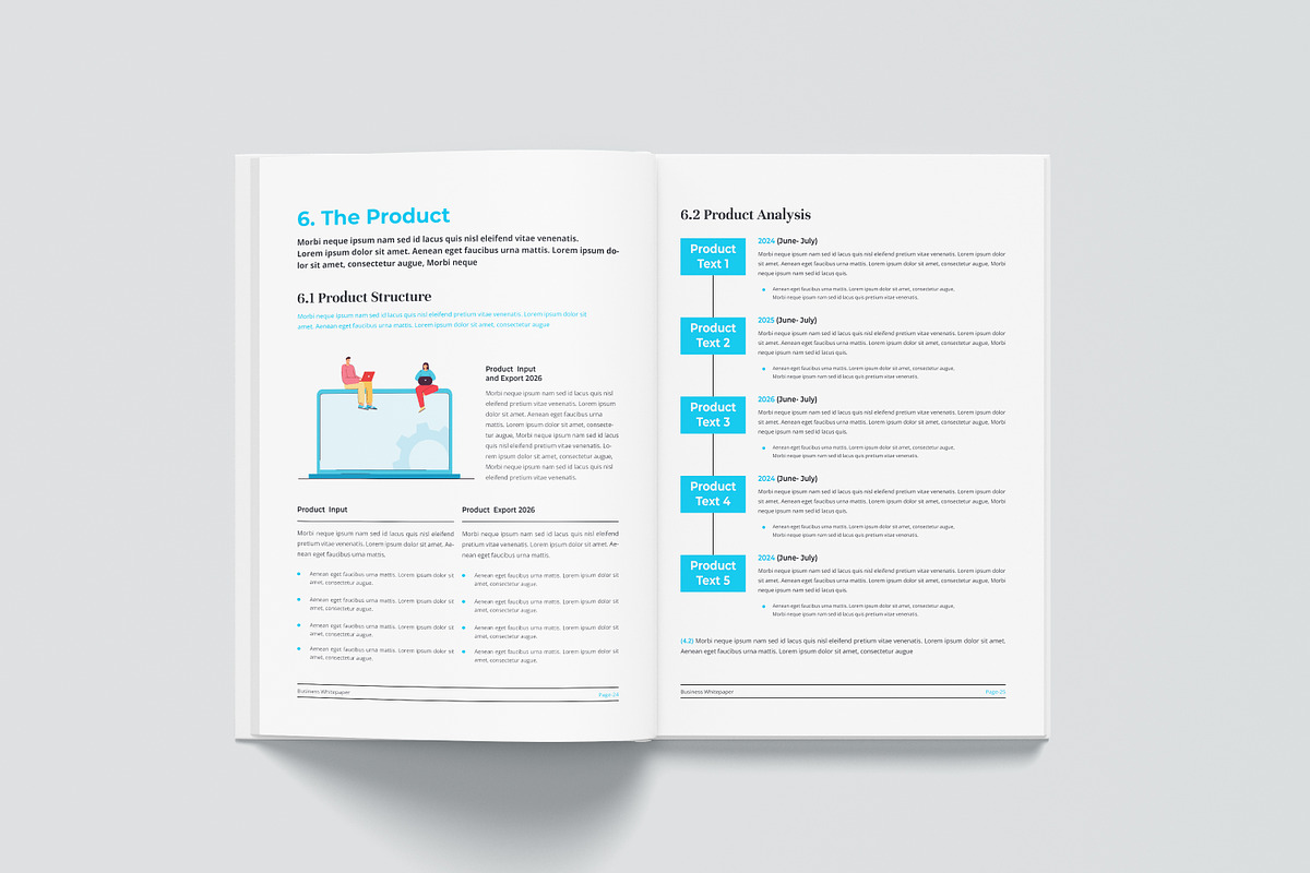 White Paper | Canva, Word, & Indd, a Brochure Template by obayes (Photo 21 of 30)