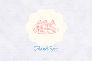 Afternoon Tea Desserts Line Art, a Decorative Illustration by Blumensdiary (Thumbnail 6 of 6)