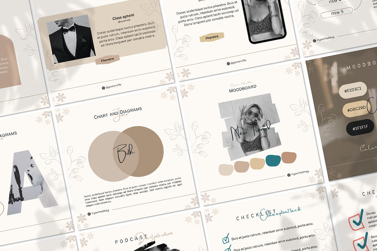 Canva Instagram Templates, a Social Media Template by UINVI Design