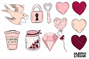 Valentines Day Clipart Bundle, a Graphic by Murphy & Frank (Thumbnail 5 of 7)